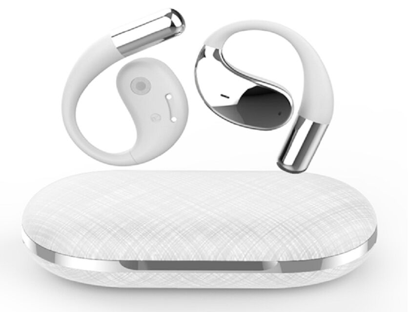 OWS écouteurs Bluetooth, puce AB5656C, pilote de 14 mm, temps de jeu de 3 heures, batterie de 30 mAh + 300 mAh, HSP/HFP/A2DP/AVRCP, portée de 10 m, 3 couleurs