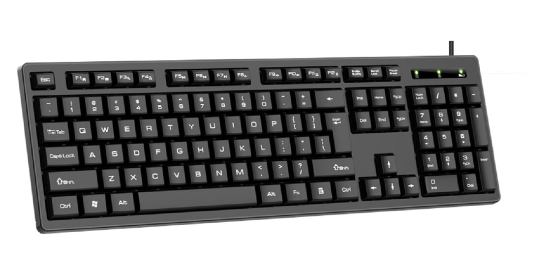 Clavier de membrane de bureau, boîtier ABS 475, film de pâte de carbone/argent, câble 1,5 M (téléphonique ou sans fil), écran/claviers imprimés au laser
