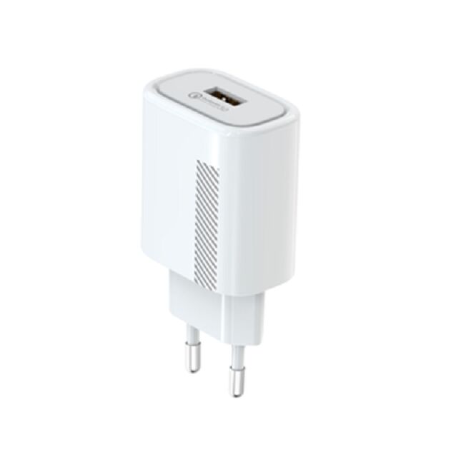 Chargeur murale de 18 W, prise américaine, sortie multi-voltage (5V-12V), compact 62,5*43*27mm, entrée CA 100-240V