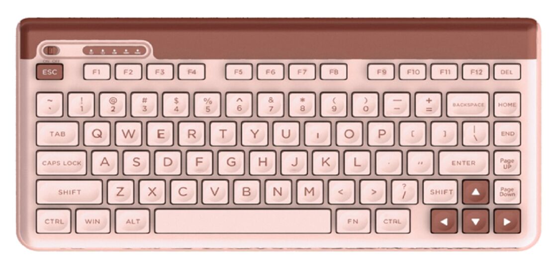 Clavier à membrane sans fil ETEK, HanTianXia 2.4G, Coque PC/ABS, Sérigraphié, Film argenté