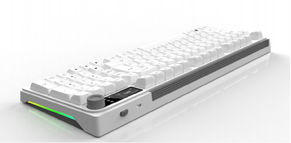 Clavier mécanique triple mode, échangeable à chaud, 3000mAh, anti-ghosting complet, keycaps de couleurs mixtes
