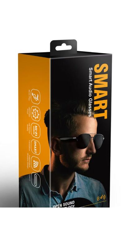 Lunettes de soleil audio Bluetooth, microphone MEMS, de type C, 40g de poids léger