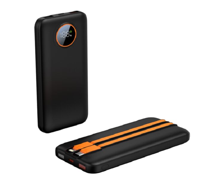 Batterie externe 10000 mAh avec câble intégré, PD 22,5 W, Type-C/Lightning, A-Cell