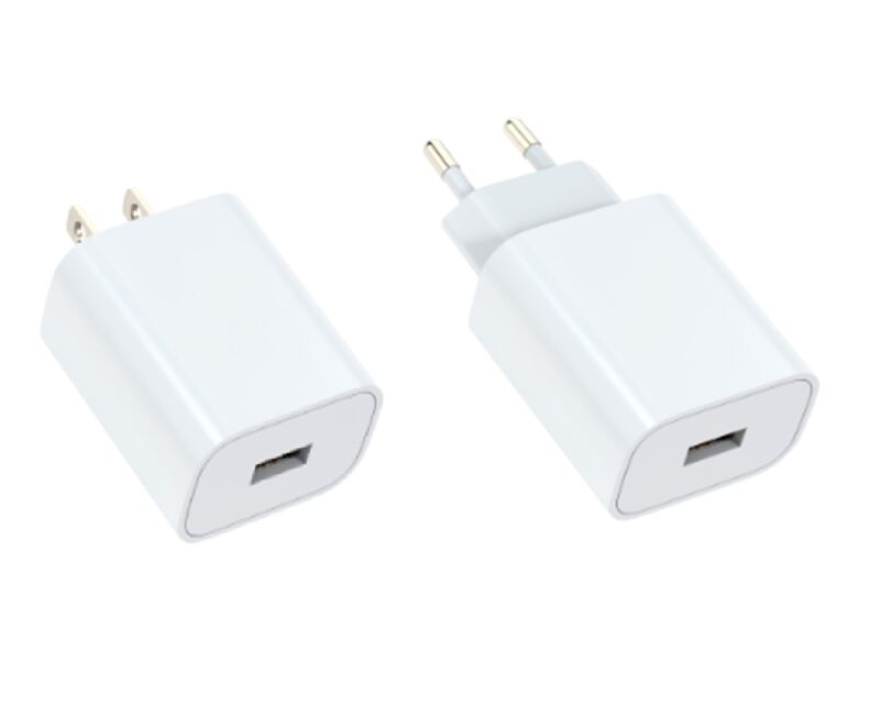 QC 18W chargeur rapide USB-A, prise US, sortie multi-voltage, pack PE compact
