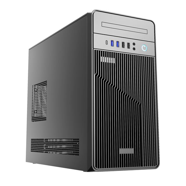 Étiquette de la tour, micro-ATX/mini-ITX, 1x5,25 pouces, EMI demi-peinture, noir