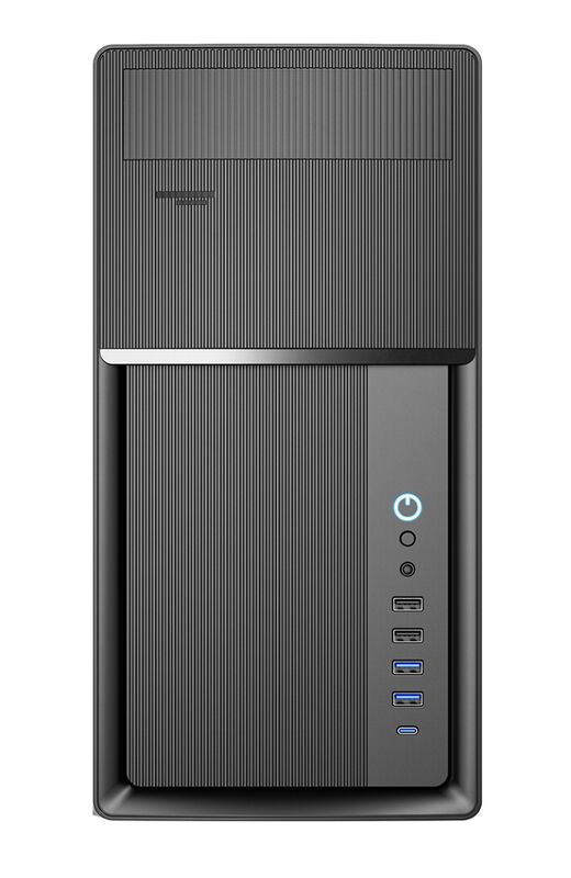 Étiquette de la tour, micro-ATX/mini-ITX, 1x5,25 pouces, EMI demi-peinture, noir