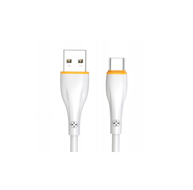 Cable de recharge rapide TPE à 4 cœurs, 1m blanc, micro/type-C/éclair