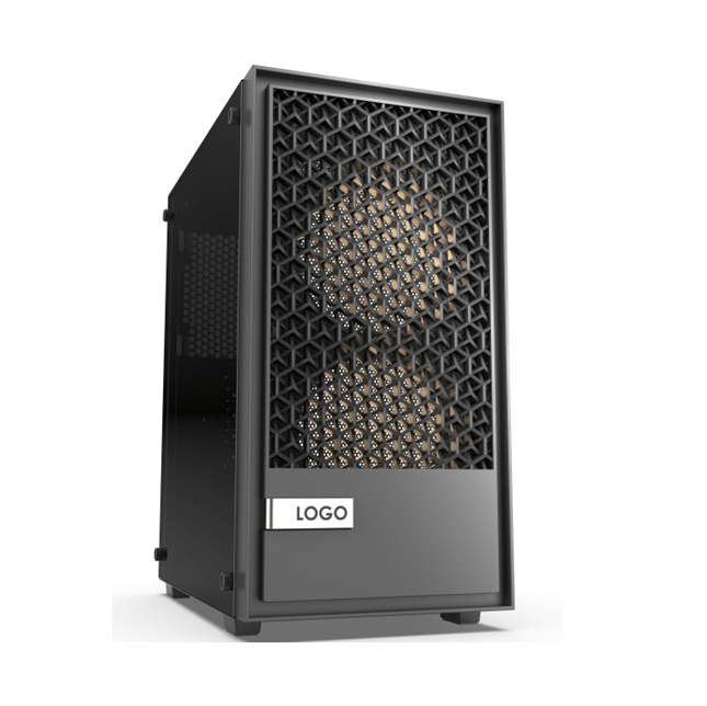 MATX Mid Tower Case, panneau latéral en verre trempé, prise en charge du processeur graphique AIO de 240 mm et de 300 mm