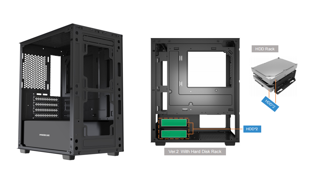 MATX Mid Tower Case, panneau latéral en verre trempé, prise en charge du processeur graphique AIO de 240 mm et de 300 mm