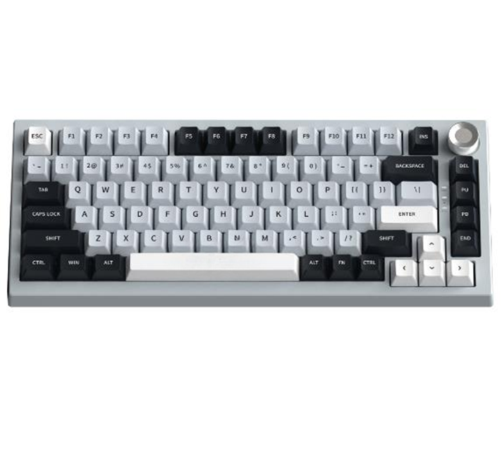 Clavier mécanique tri-mode à 81 touches, rétroéclairage RVB, type C/2.4G/Bluetooth