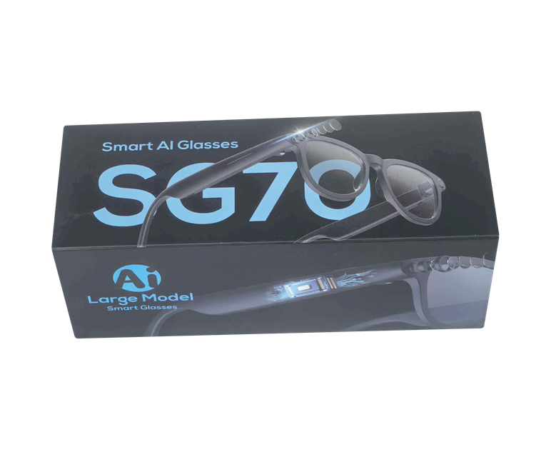 Bluetooth 6.0 lunettes de soleil intelligentes avec caméra et traduction en temps réel, rechargeable de type C
