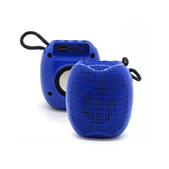 Mini haut-parleur Bluetooth 5.0, audio portable 3 W avec chargement de type C (noir/rouge/bleu)