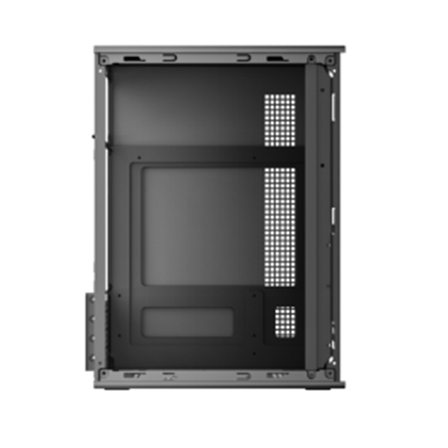 Étui ATX compact de 0,33 mm SPCC, ventilateur avant de 12 cm, double USB + audio, support M-ATX, 260 * 160 * 350 mm