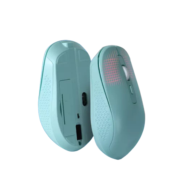 Souris sans fil 4D. Connexion 2,4 GHz. DPI en 3 étapes. Alimentée par batterie AA. Noir/Blanc/Rose/Bleu.