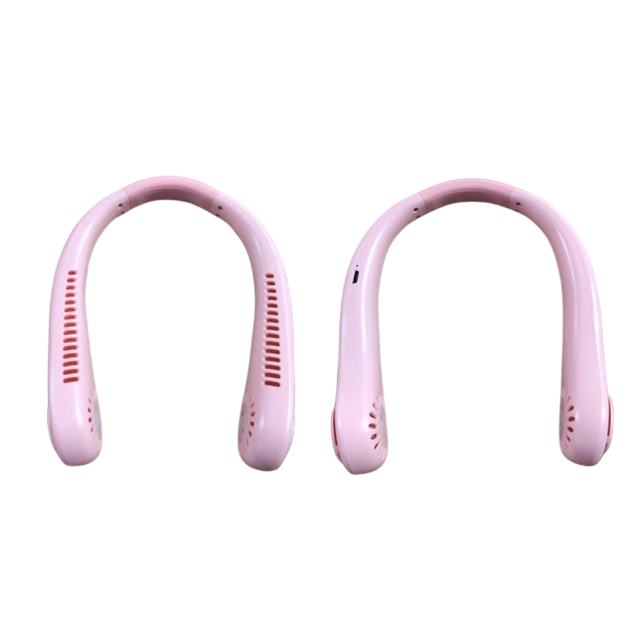 Ventilateur de cou portable à 3 vitesses, type C rechargeable