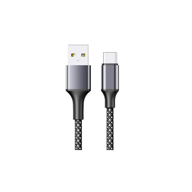 USB2.0 Magnetic Retractable Fast Charge Cable,Type-C to A, 3A/480Mbps, 1M Braided