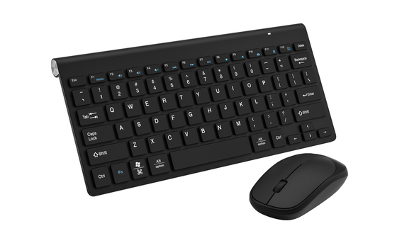 Le clavier et la souris tout noir sans fil 2.4G Simple Style pour le bureau à la maison