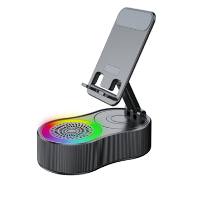 haut-parleur Bluetooth intégré 3000mAh Power Bank avec port USB TWS appariement RGB éclairage Portable pour les amateurs de musique