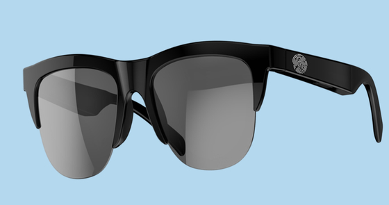 Des lunettes sans fil intégrées et des écouteurs pesant seulement 33 g avec une batterie de 80 mAh pour une longue durée de vie équipés de haut-parleurs 0916